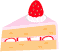 ケーキの画像があります。