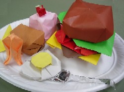 折り紙作品（ハンバーガー）
