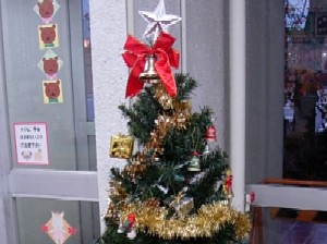 児童室のクリスマス飾り