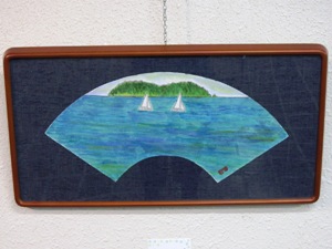 蒲郡といったら、海！ヨットも見えます。作品の写真。