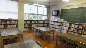 整備後の北部小学校の学校図書館です。