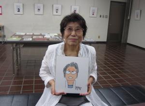 すてきな似顔絵ができました！という場面です。