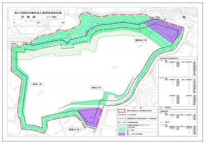 民成工業用地地区計画の計画図