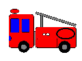 消防車のイラストです。