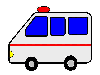 救急車のイラストです。