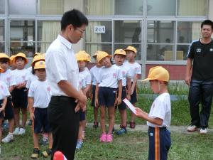 PTA会長さんにお礼の言葉