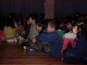 音楽会に参加する子ども達