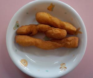 出来上がった油菓子です