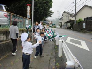 気をつけてくださいと言っているところ