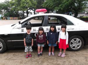 青組の記念撮影をしているところ