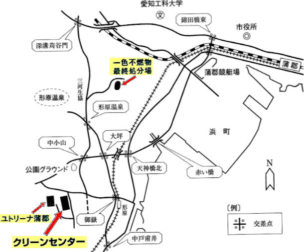 クリーンセンター位置図