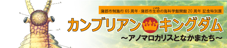 2019年特別展「カンブリアン・キングダム　～アノマロカリスとなかまたち～」