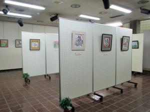 新春色紙展示会の様子