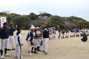 両選手の見送り