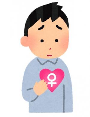 傷ついているトランスジェンダーの女性のイラスト