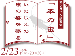 オンライン講演会「本の虫」、いにしえの虫の姿を語る