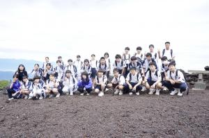 五合目で集合写真