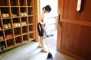 朝の清掃活動