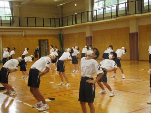 最終日も元気に体操