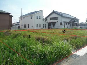 中部土地区画整理事業８８街区仮１９番　現地参考写真