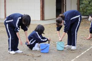 雨水を吸い取る