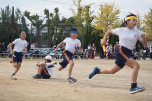 ５年学級対抗リレー５年２