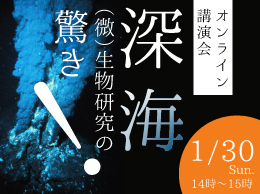 オンライン講演会「深海（微）生物研究の驚き」