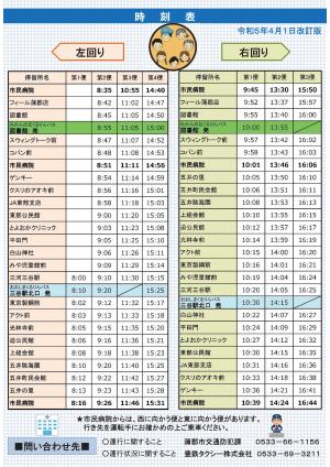 東部時刻表