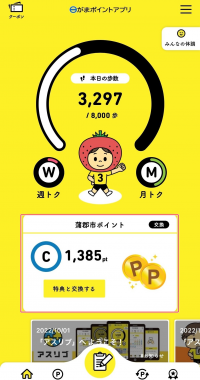 ポイント表示場所