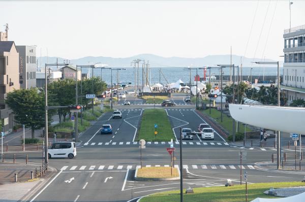 1日目蒲郡駅から会場を望む