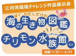 三河湾環境チャレンジ作品展示会のバナー画像