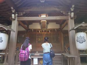 八百富神社参拝