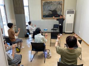 この写真は9月の体操会の様子です。