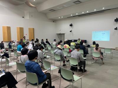 生きがいセンターでの説明の様子