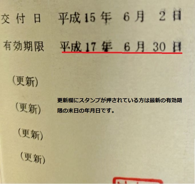 精神障害者保健福祉手帳の有効期限日