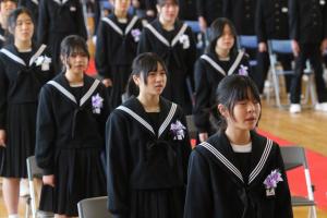 最後の校歌斉唱