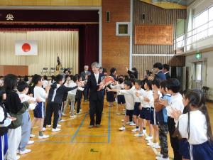 先生方の見送り