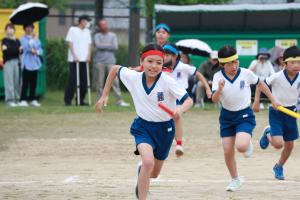高学年リレーの様子です。