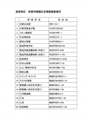 広告募集箇所一覧