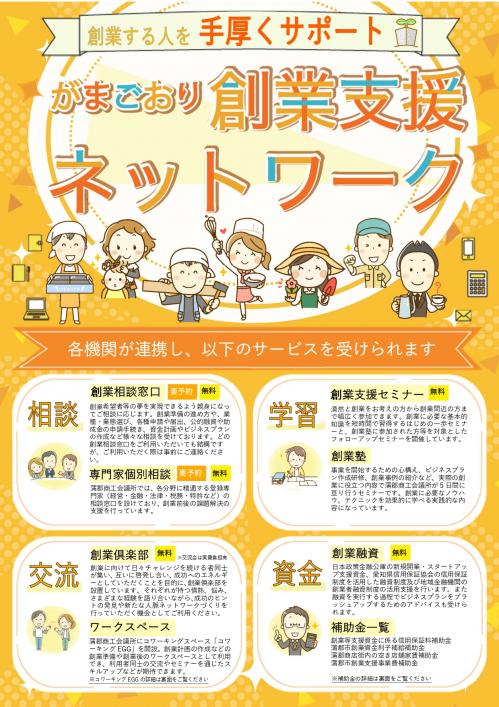 がまごおり創業支援NWチラシ（表）