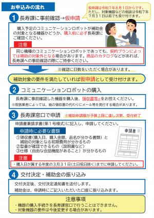 蒲郡市高齢者孤独軽減ロボット購入費補助金チラシ②