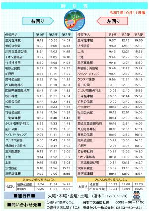 時刻表画像