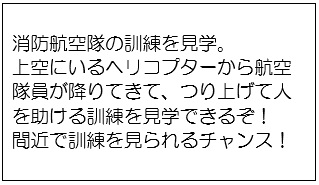 消防ヘリコプターの説明