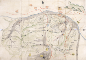 深溝村・一色村山論絵図