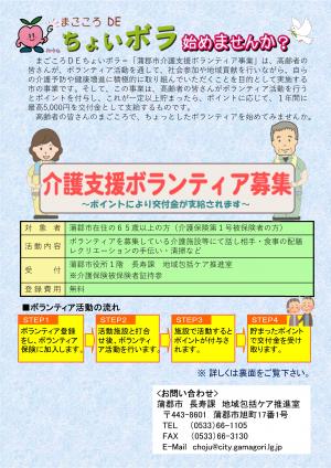 まごころDEちょいボラ チラシ