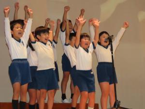 ２年生の学習発表の様子です