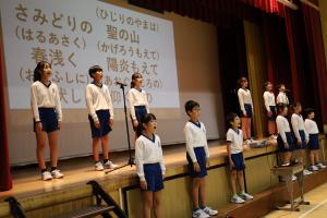 ６年生の学習発表の様子です