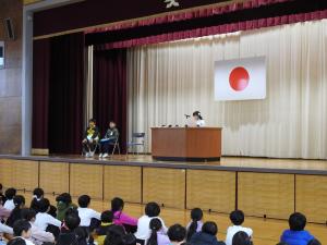 代表児童　作文発表