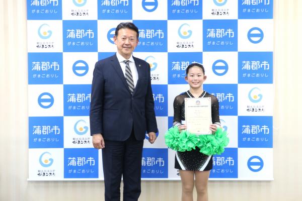 表敬訪問蒲郡南部小６年森川結友様