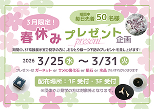 春休み！プレゼント企画のポスター画像